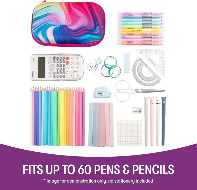 Zipit Colorful Pencil Case for Girls, Cute Pencil Box for School, Large Capacity Stationery Organizer Box - Image 5